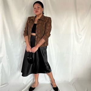 Vintage snakeskin print jacket